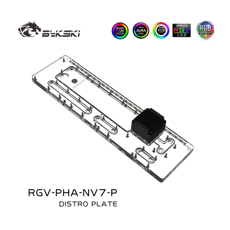 Bykski RGV-PHA-NV7-P Acrylic D - Distro Plate Ddc Pump Combo 评论和价格